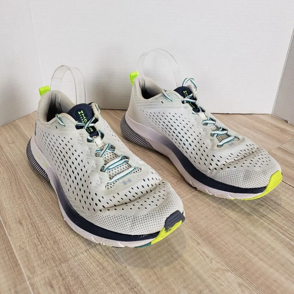 Under Armour UA HOVR Turbulence 2 Men's Athletic Sneakers Gray Green Sz 10.5